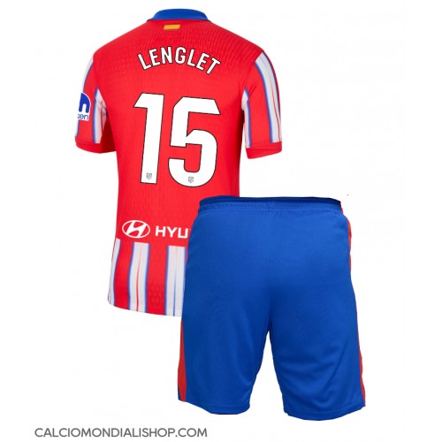 Maglie da calcio Atletico Madrid Clement Lenglet #15 Prima Maglia Bambino 2024-25 Manica Corta (+ Pantaloni corti)